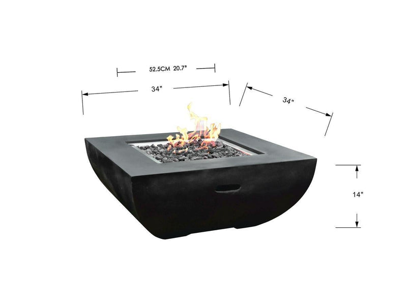 Elementi Aurora LPG Fire Pit - Gas Fire Pit