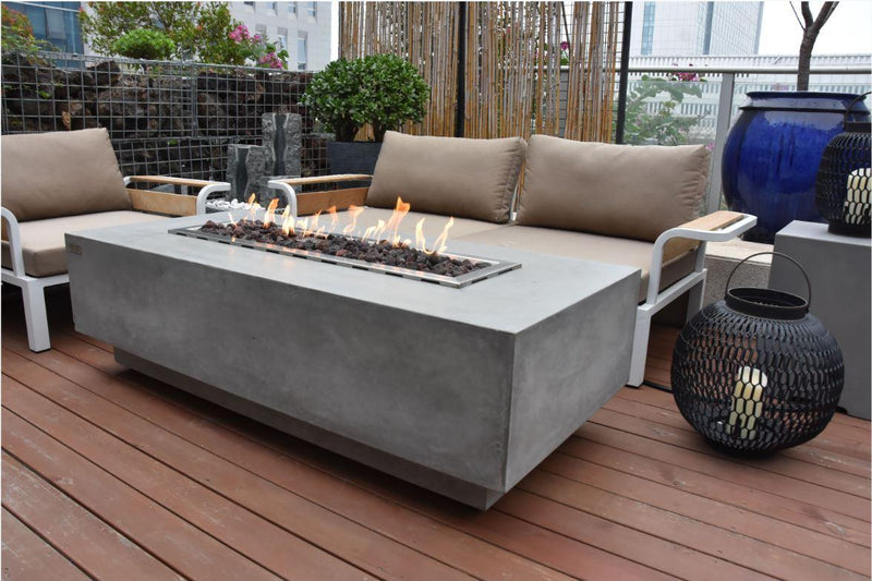 Elementi Granville Gas Fire Pit Table - Gas Fire Pit Table