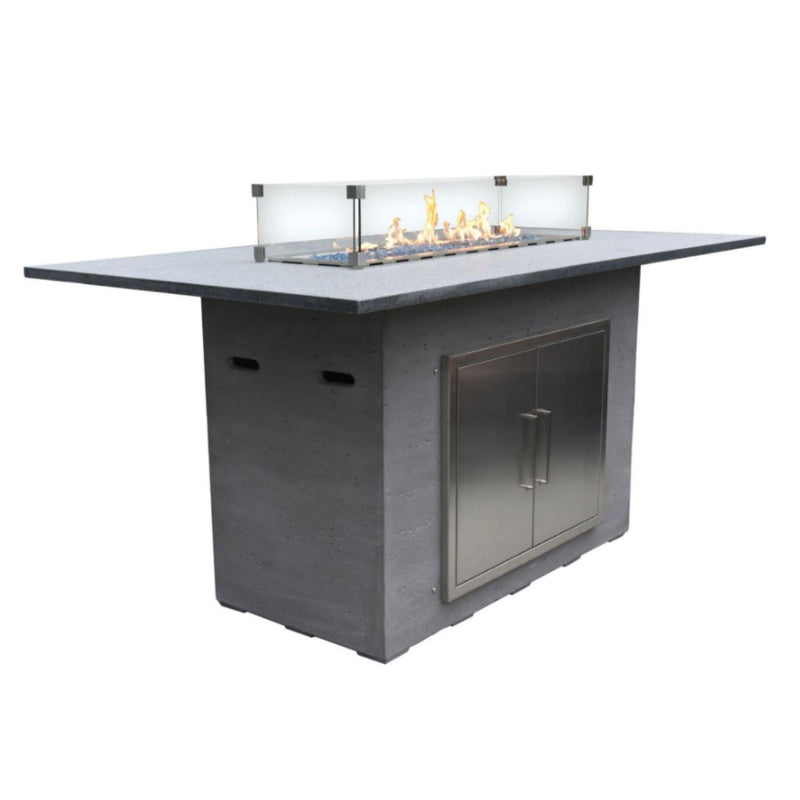 Elementi Himalaya Bar Table Gas Fire Pit - Gas Fire Pit Table