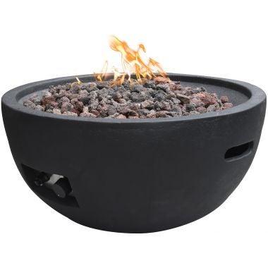 Elementi Jefferson Gas Fire Pit Bowl - Gas Fire Pit Bowl
