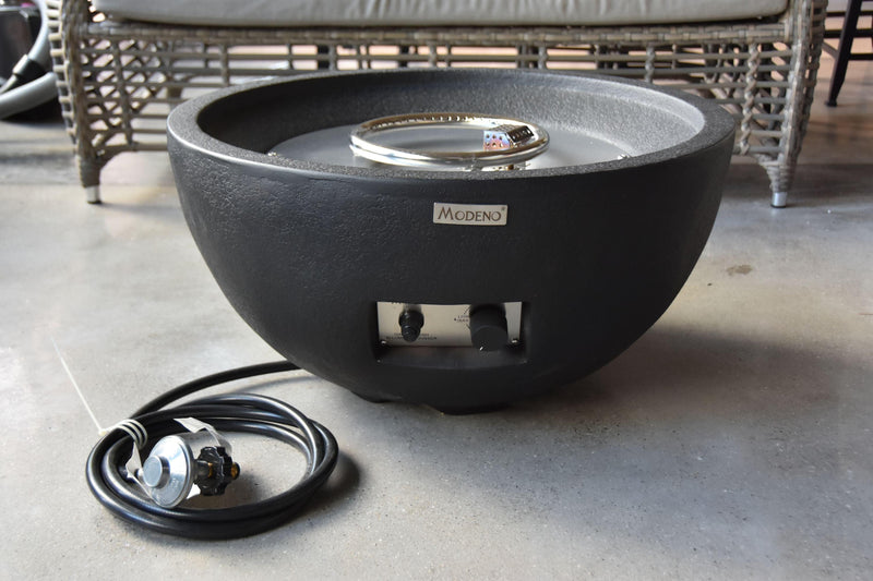 Elementi Jefferson Gas Fire Pit Bowl - Gas Fire Pit Bowl