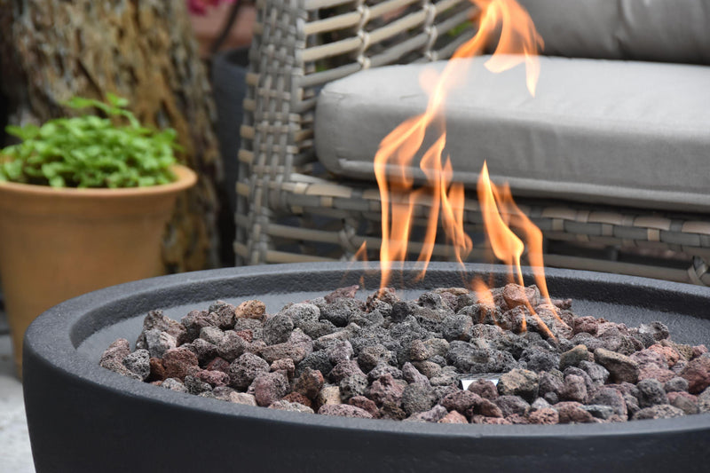 Elementi Jefferson Gas Fire Pit Bowl - Gas Fire Pit Bowl