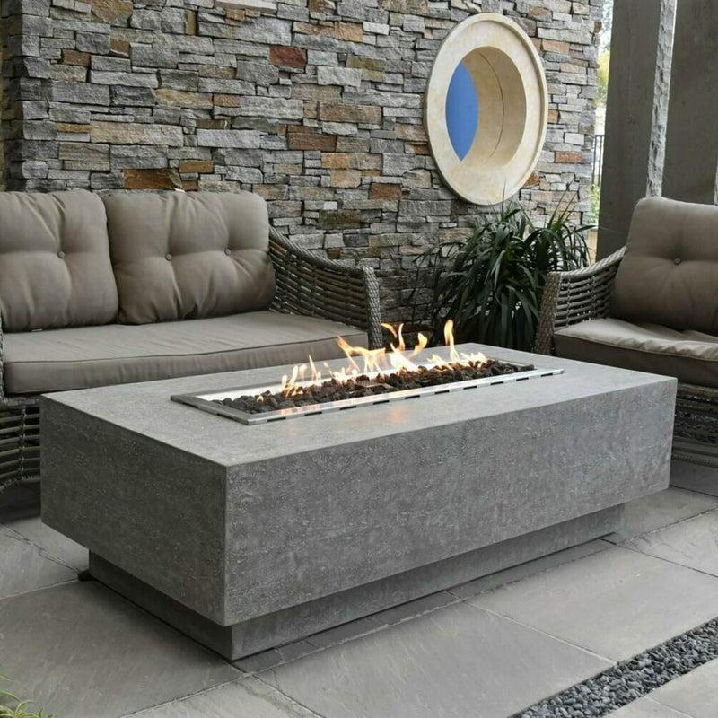 Elementi Kingsale Gas Fire Pit Table - Gas Fire Pit Table