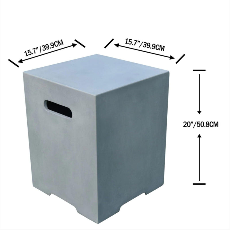 Elementi LPG Tank Cover - Granville Smooth Grey (Small) - Gas Tank Cover