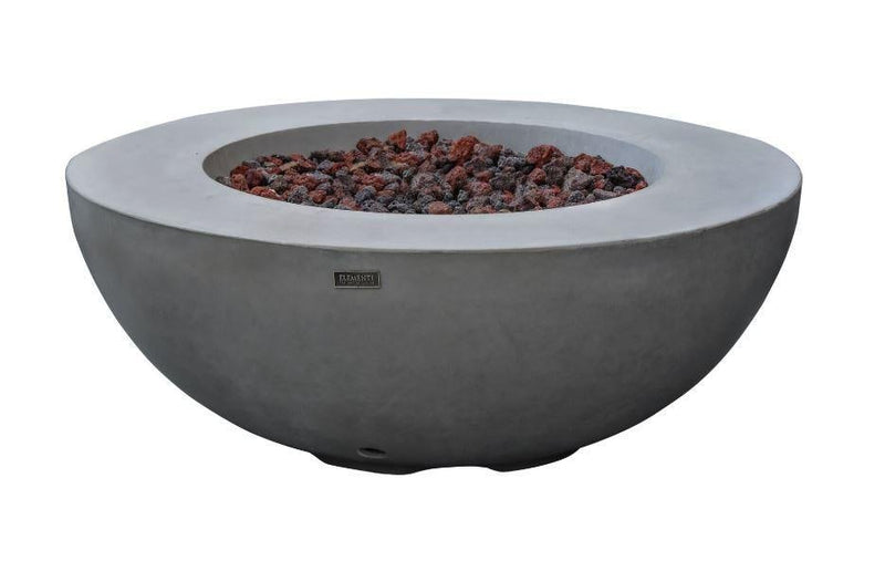 Elementi Lunar Gas Fire Pit Bowl - Gas Fire Pit Bowl