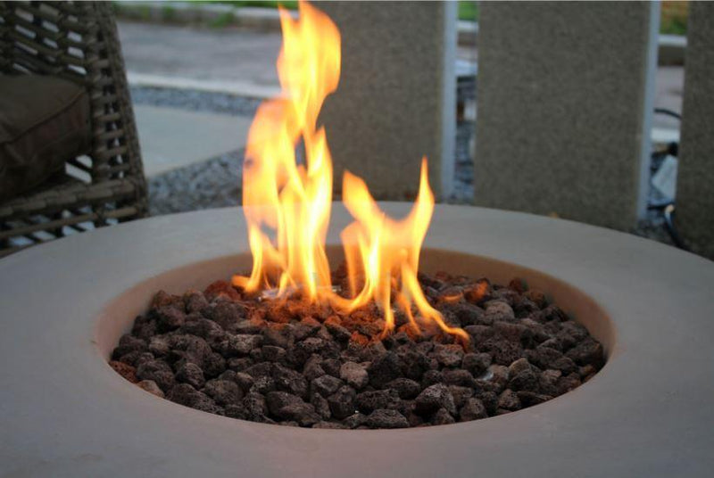 Elementi Lunar Gas Fire Pit Bowl - Gas Fire Pit Bowl