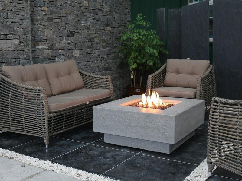 Elementi Manhattan Gas Fire Pit - Gas Fire Pit