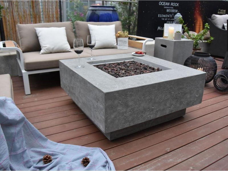 Elementi Manhattan Gas Fire Pit - Gas Fire Pit