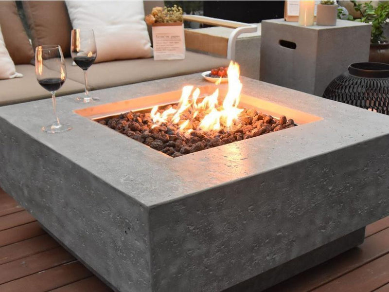 Elementi Manhattan Gas Fire Pit - Gas Fire Pit