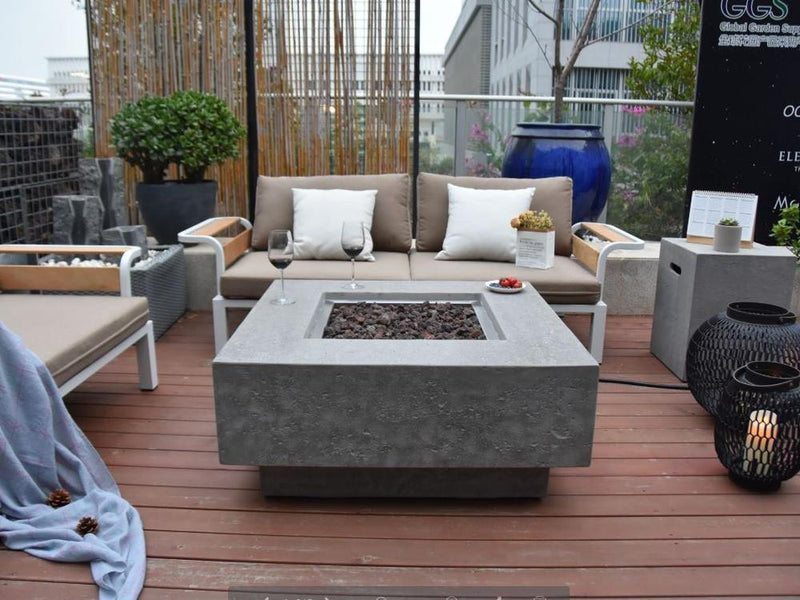 Elementi Manhattan Gas Fire Pit - Gas Fire Pit