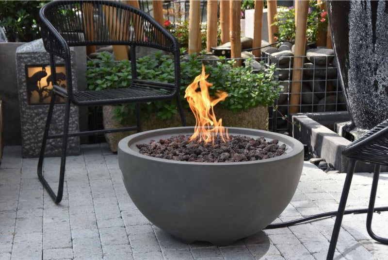 Elementi Nantucket Gas Fire Pit Bowl - Gas Fire Pit Bowl