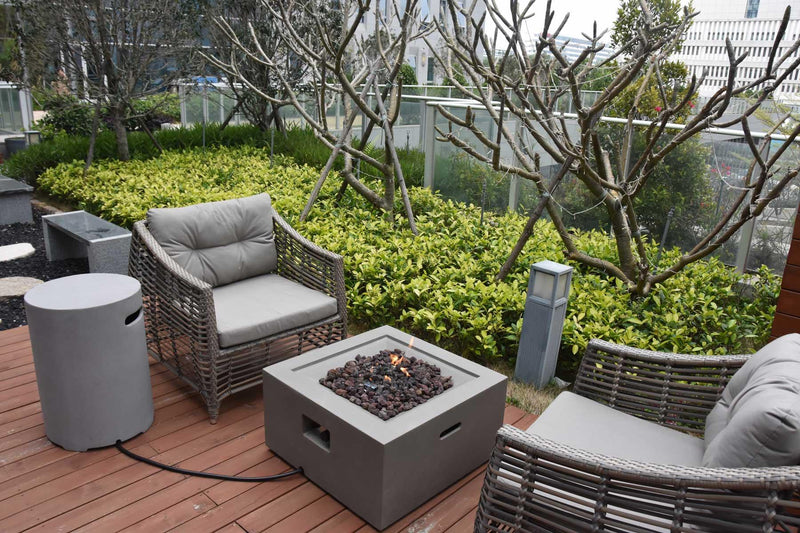 Elementi Ridgefield Gas Fire Pit - Gas Fire Pit