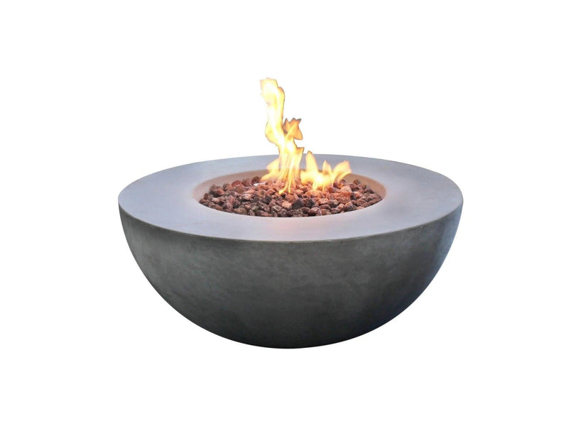 Elementi Roca Gas Fire Pit Bowl - Gas Fire Pit Bowl