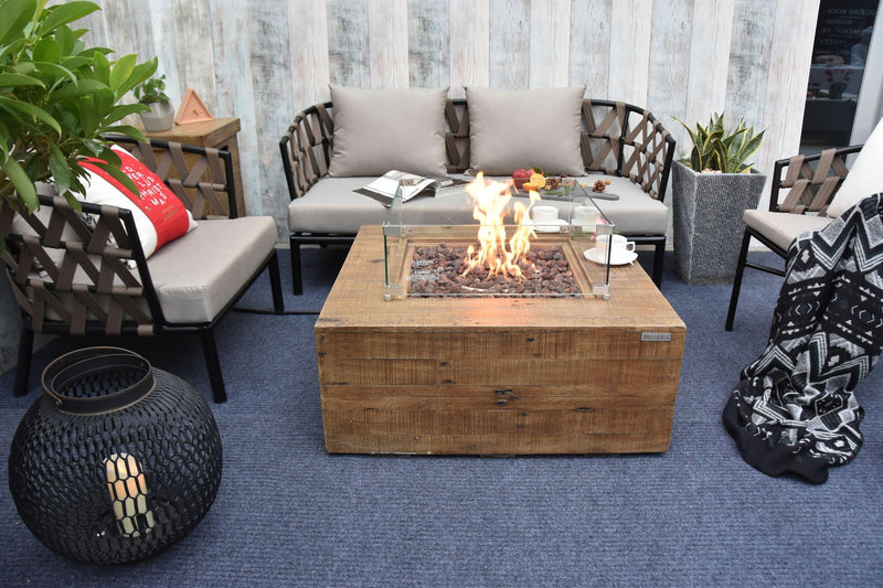 Elementi Wilton Gas Fire Pit Table - Gas Fire Pit Table