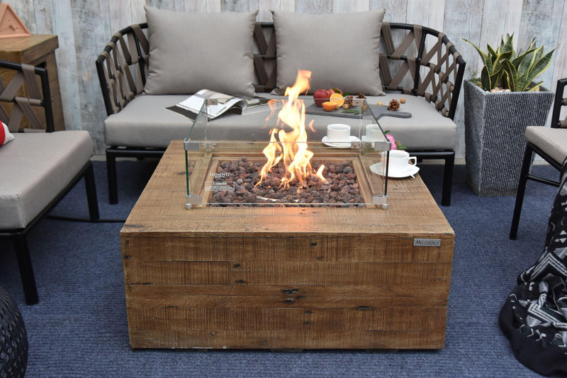 Elementi Wilton Gas Fire Pit Table - Gas Fire Pit Table