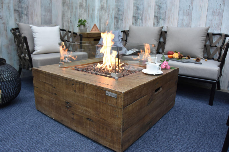 Elementi Wilton Gas Fire Pit Table - Gas Fire Pit Table