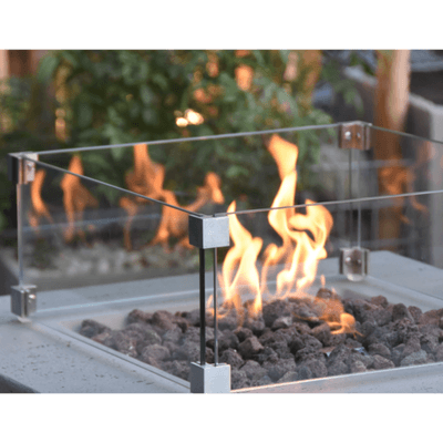 Elementi Wind Screen - Square (small) - Fire Pit Windscreen