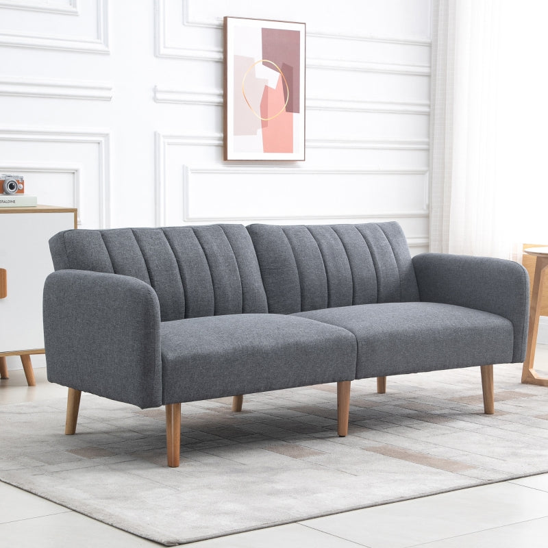 Fossil Grey 2 Seater Adjustable Sofa