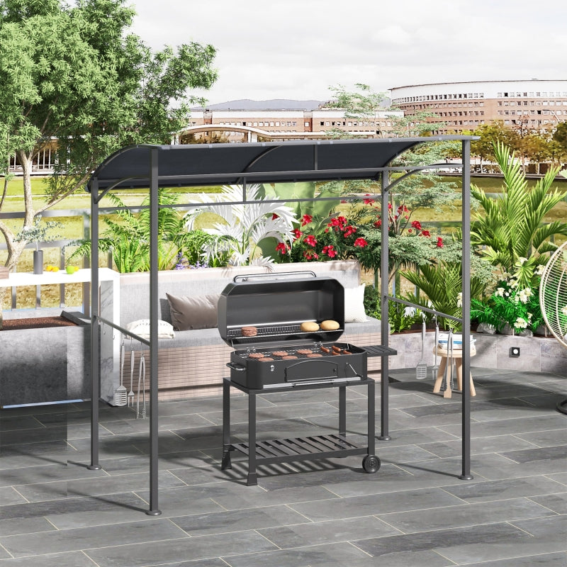 BBQ Gazebo With Grey Shade