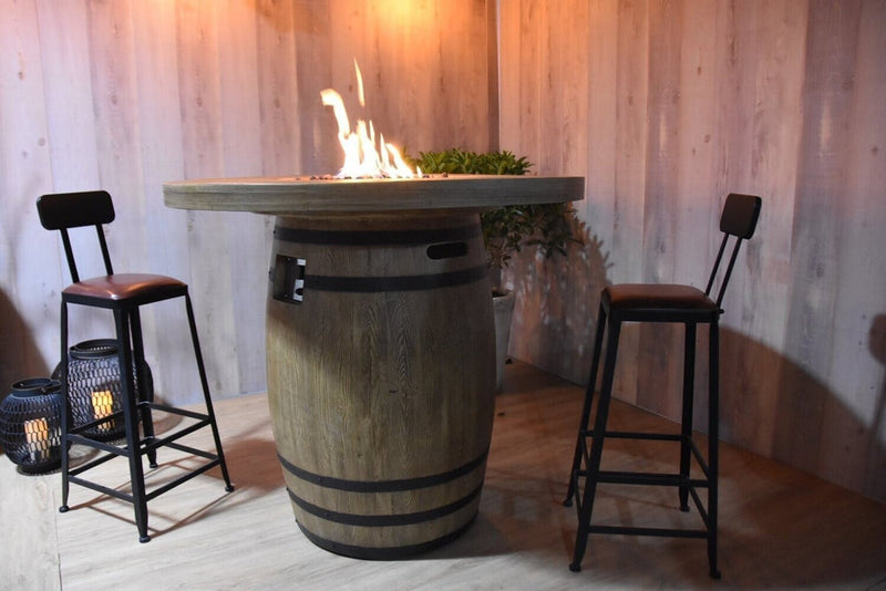 Barrel Bar Fire Table