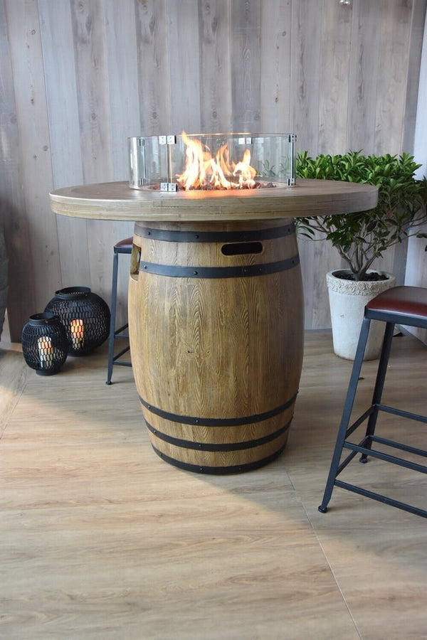 Barrel Bar Fire Table