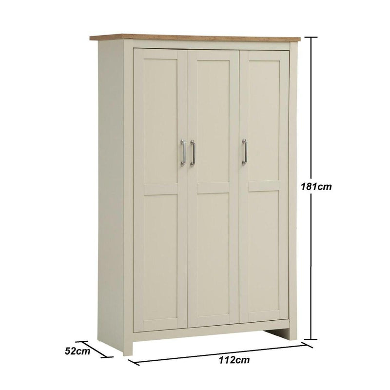 Lisbon 2 Piece Set (3 Door Wardrobe, 2+2 Chest) - Bedroom Sets