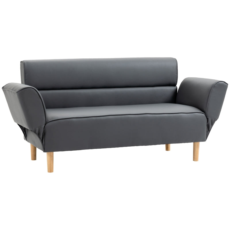 2 Seater Faux Leather Sofa