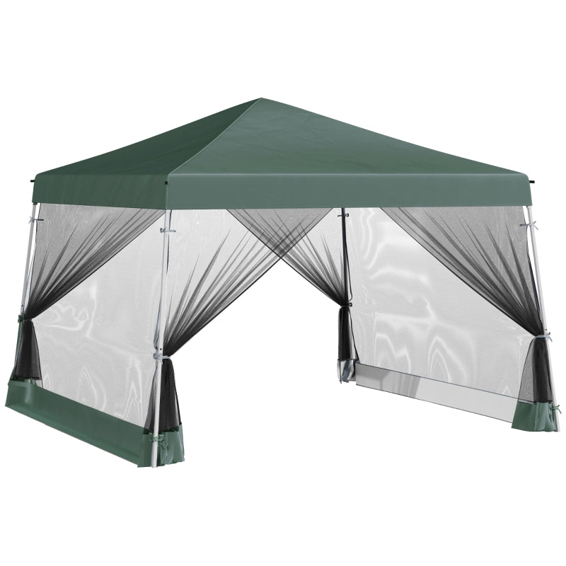 Green Gazebo With Netting