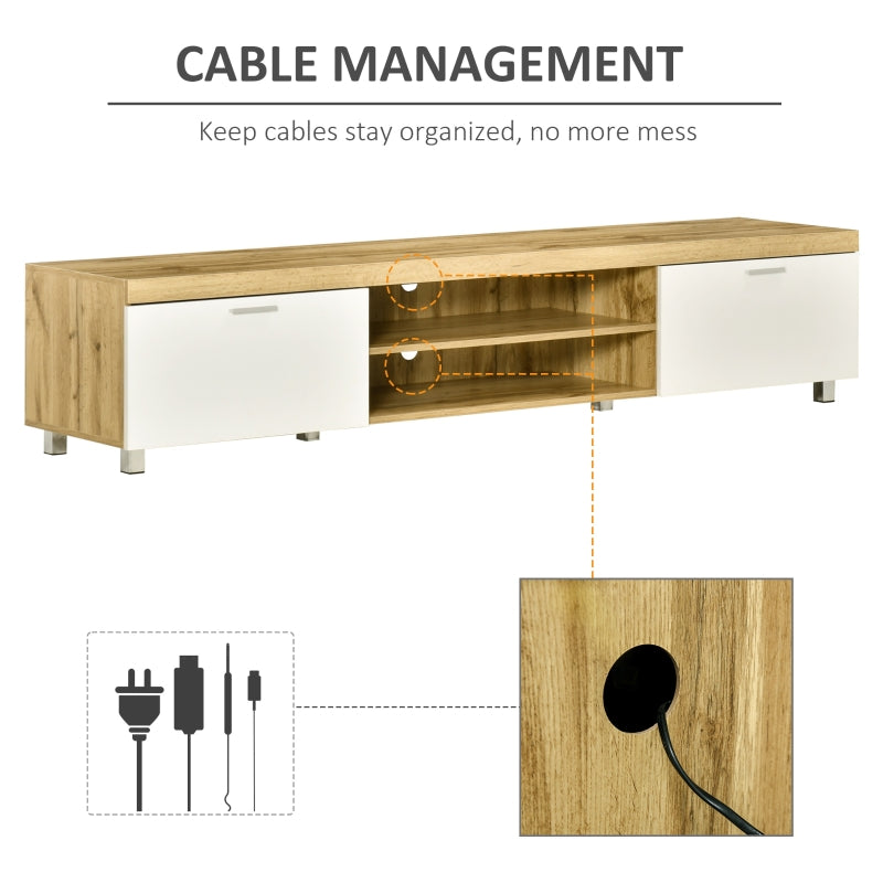 Modern Woodgrain Oak TV Unit