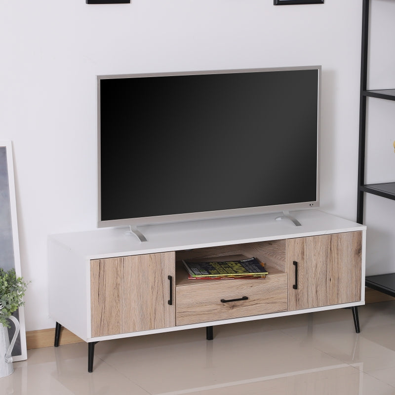 Wooden Style TV Stand With Cabinet And Doors