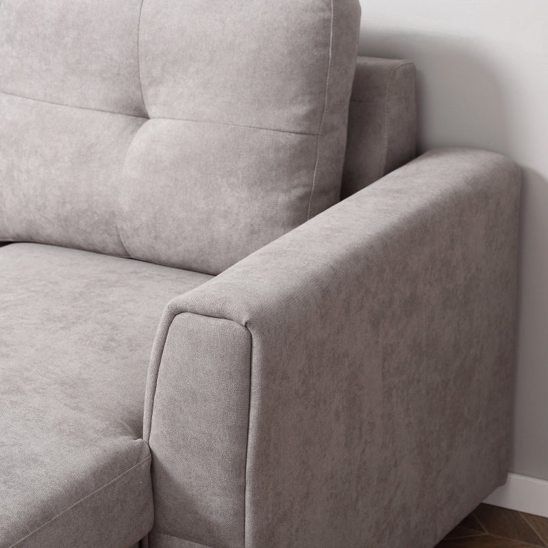 Grey Studio Corner Sofabed With Storage