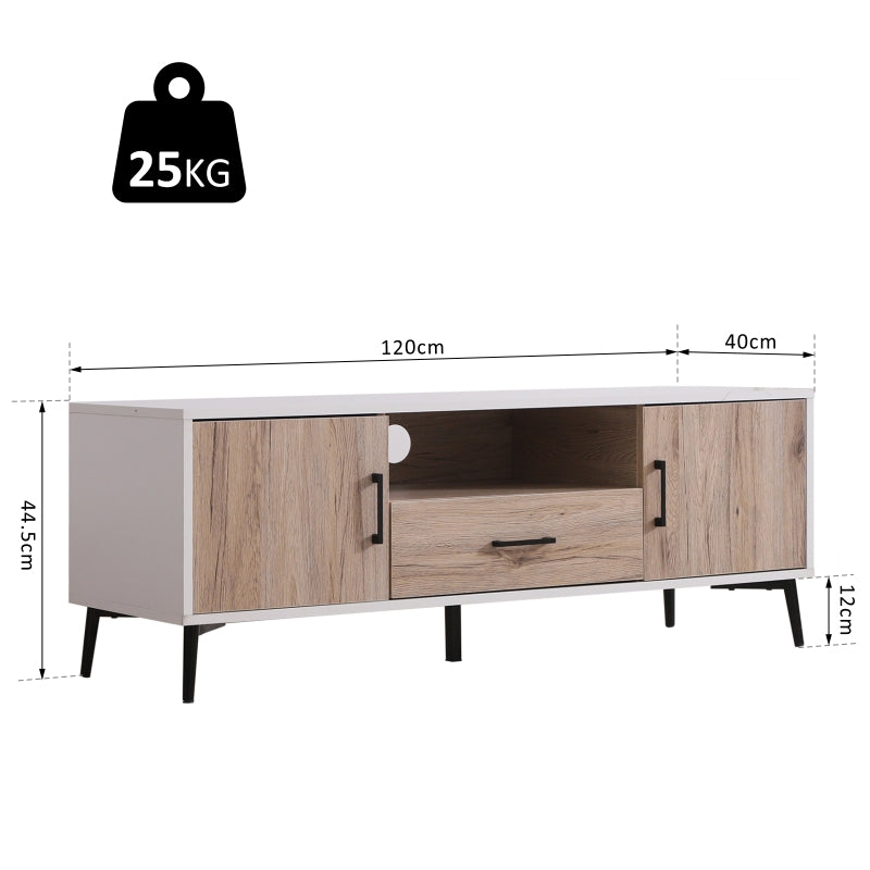 Wooden Style TV Stand With Cabinet And Doors