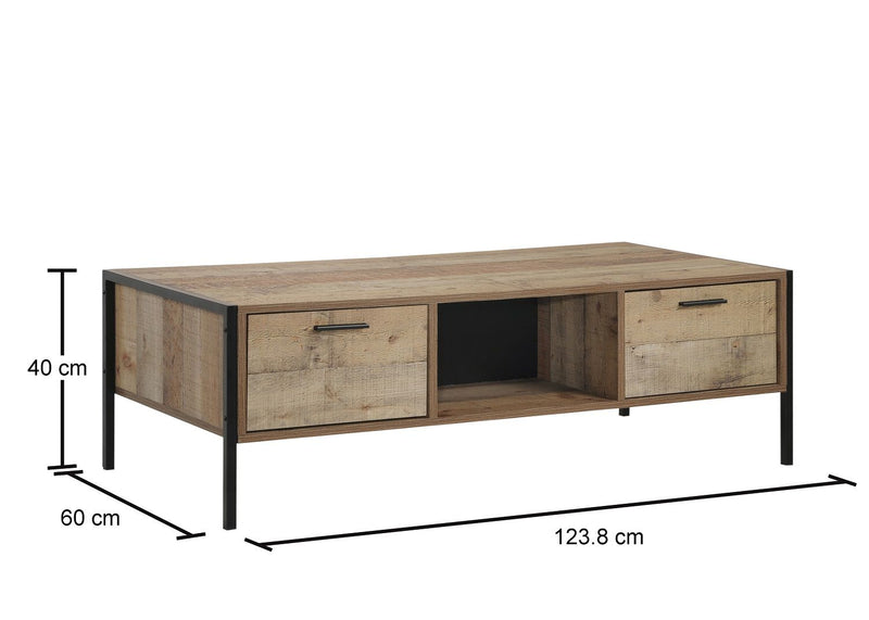 4 Drawer Wooden Coffee Table