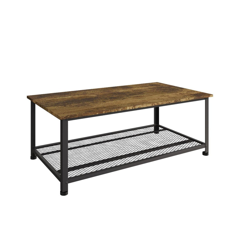 Black Metallic Rustic Coffee Table