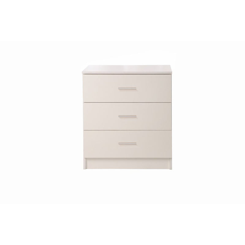 White 3 Drawer Chest