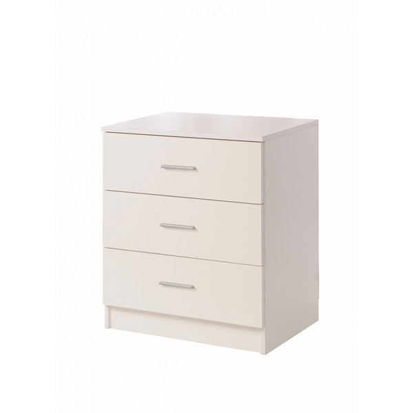 White 3 Drawer Chest