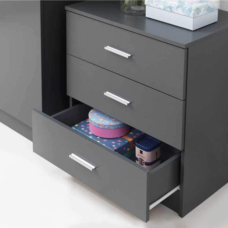 Anthracite 3 Drawer Chest