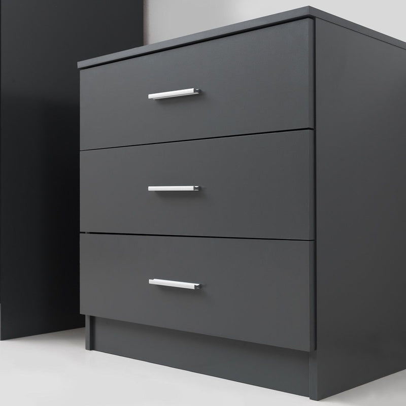 Anthracite 3 Drawer Chest