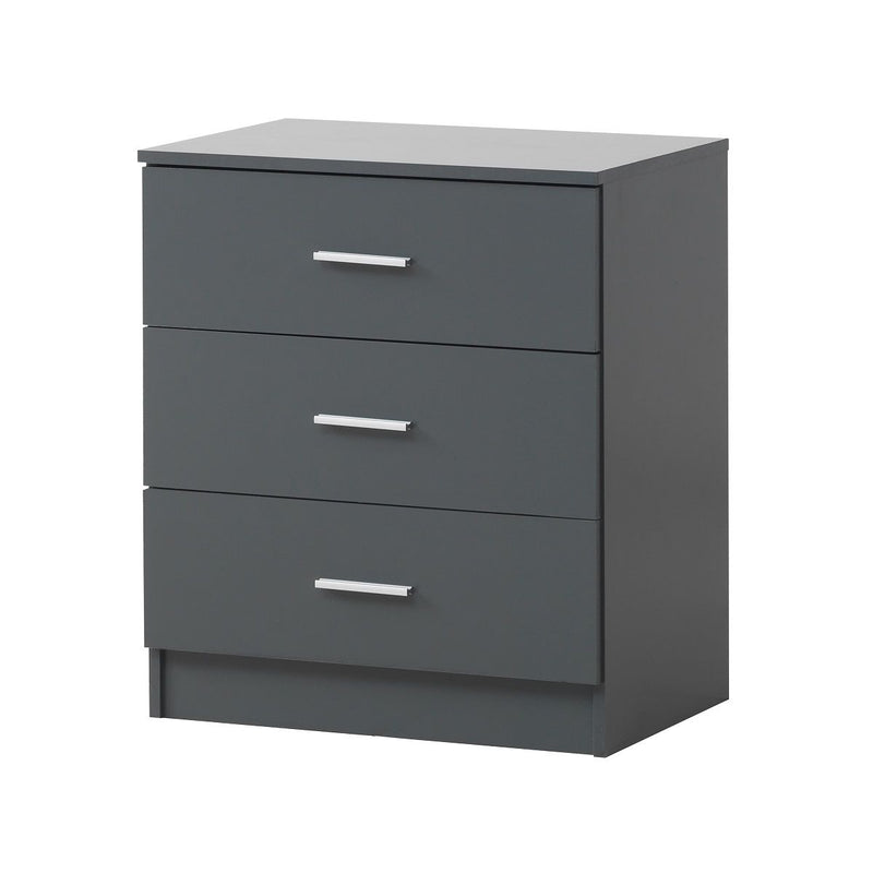 Anthracite 3 Drawer Chest