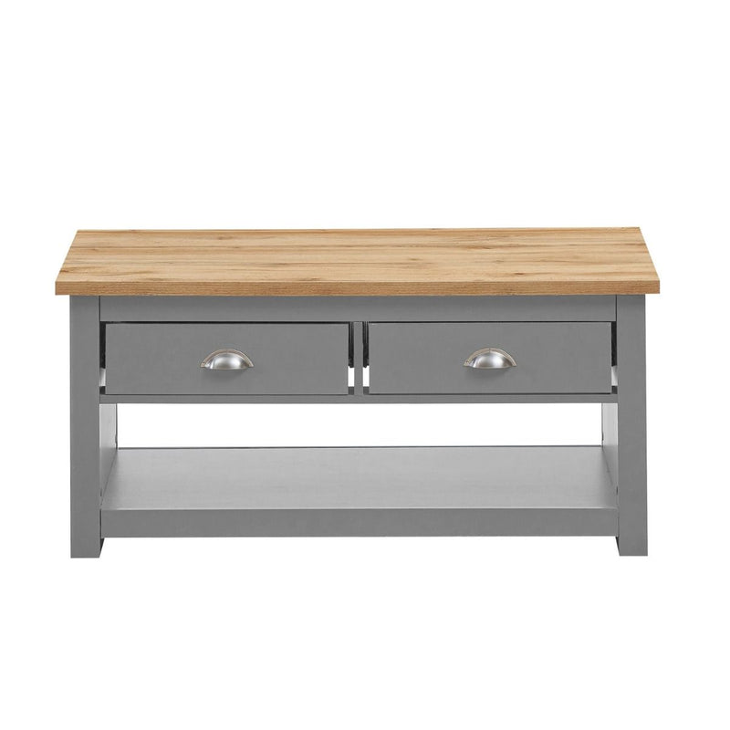 2 Drawer Grey Coffee Table