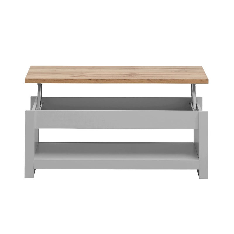 Light Grey & Oak Coffee Table