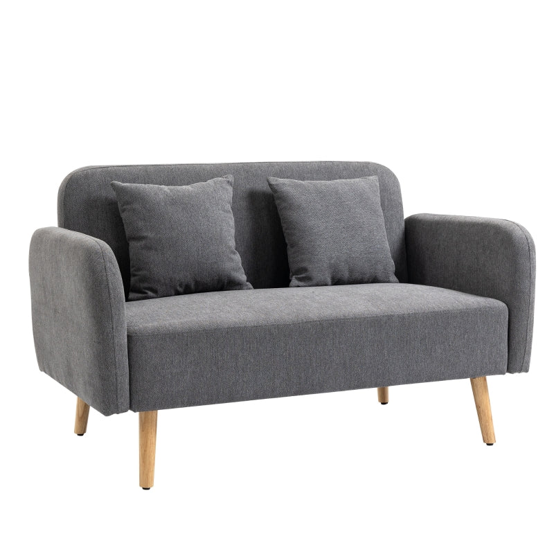 Grey Fabric 2 Seater Sofa