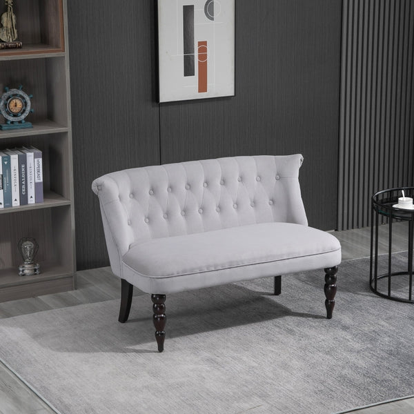 Vintage Grey Loveseat Without Arms