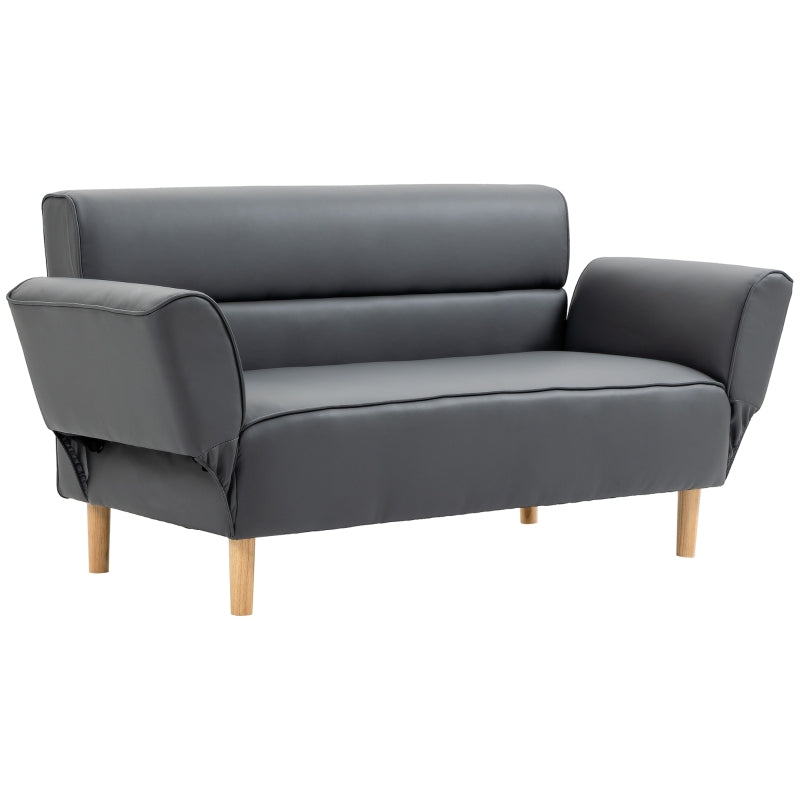 2 Seater Faux Leather Sofa