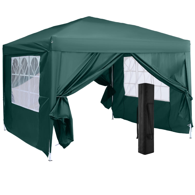 Small Green Pop Up Gazebo (3m x 3m)