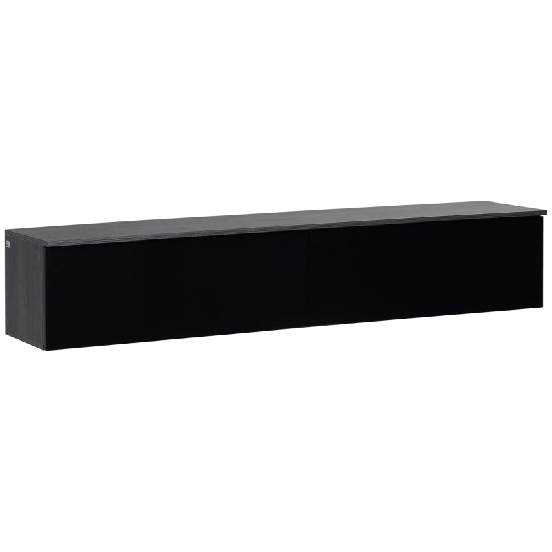 Gloss Black Floating TV Unit