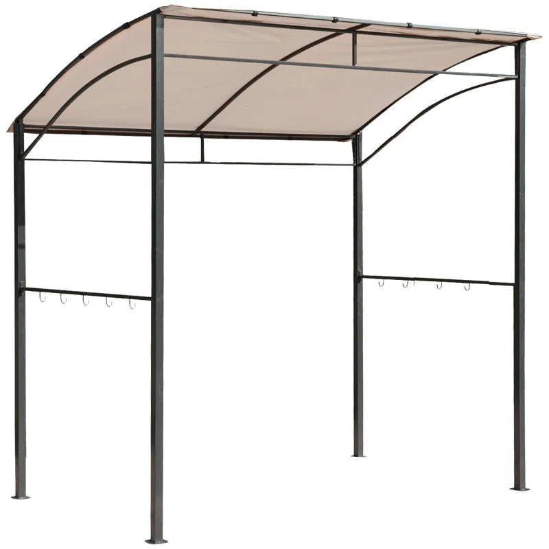 Metal Gazebo With Beige Cover For BBQ